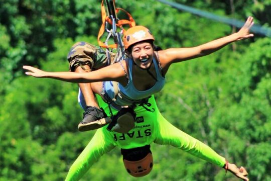 Canopy EcoPark Adventure with transportation from Puerto Vallarta