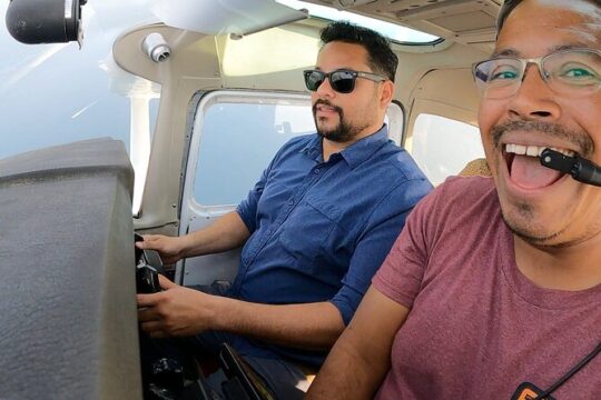 Private Co-Pilot Experience in Puerto Vallarta with Basic Flying Skills Lesson